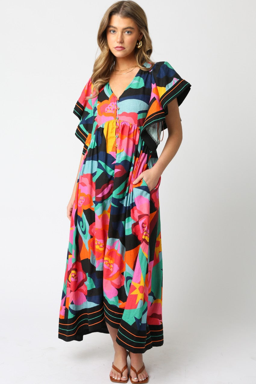 hunter floral dress