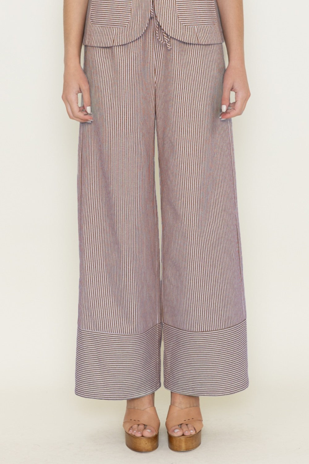 Striped Wide Leg Pants