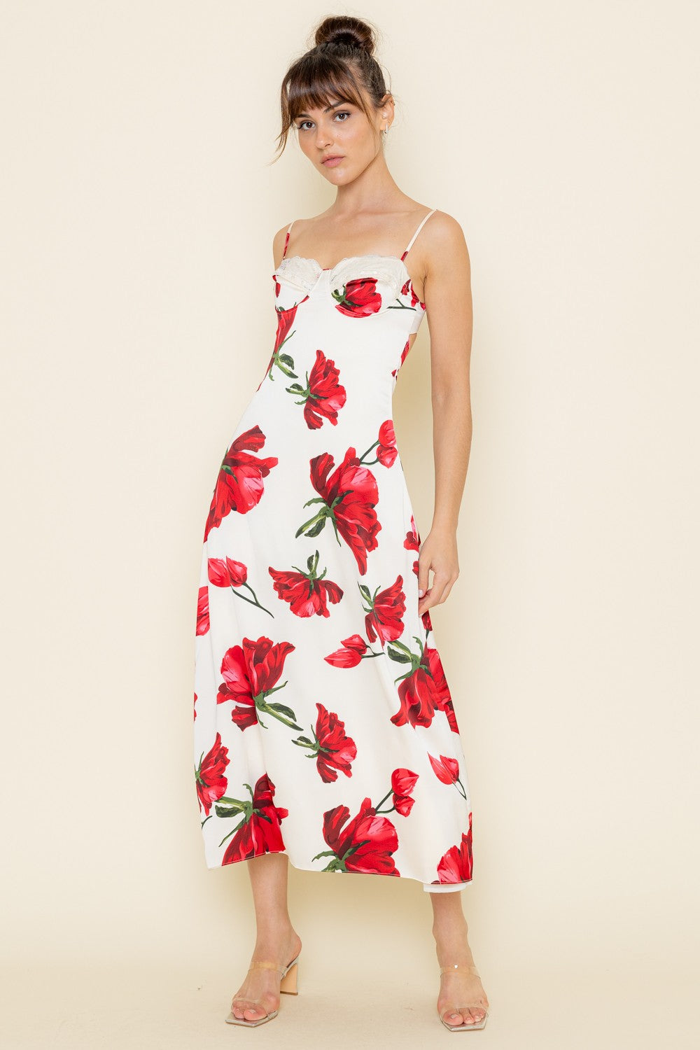 Floral Blooms Midi Dress