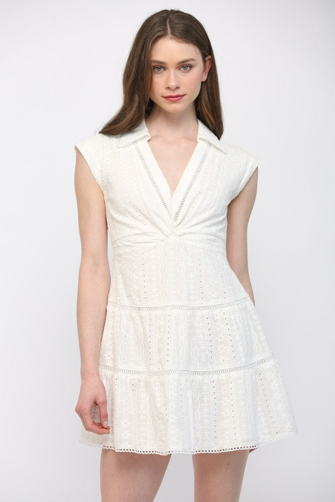 brown silk mini dress Raines Asymmetrical Lace Mini Dress | Brown | Womens