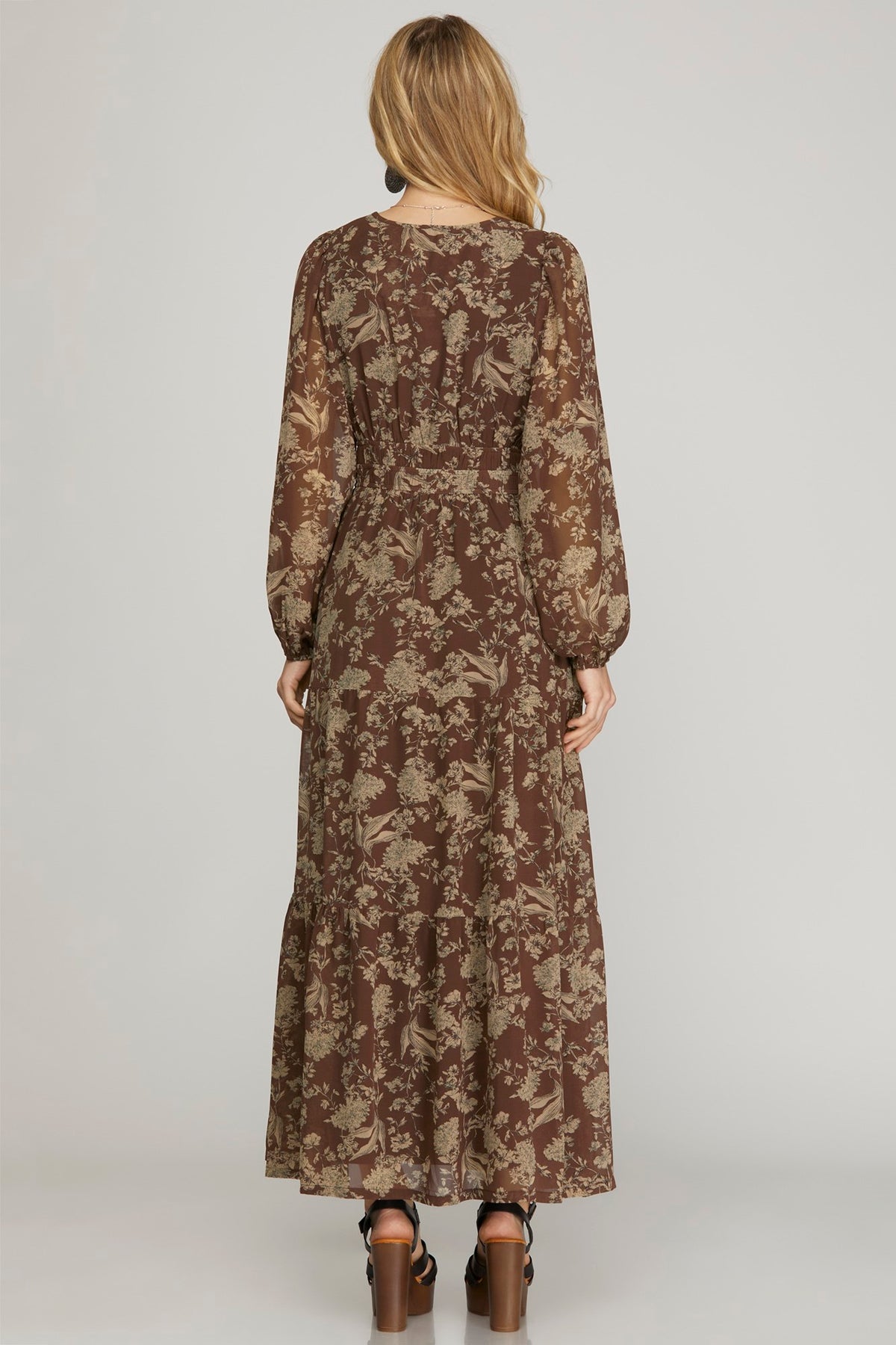 Cinnamon Trail Tiered Maxi Dress