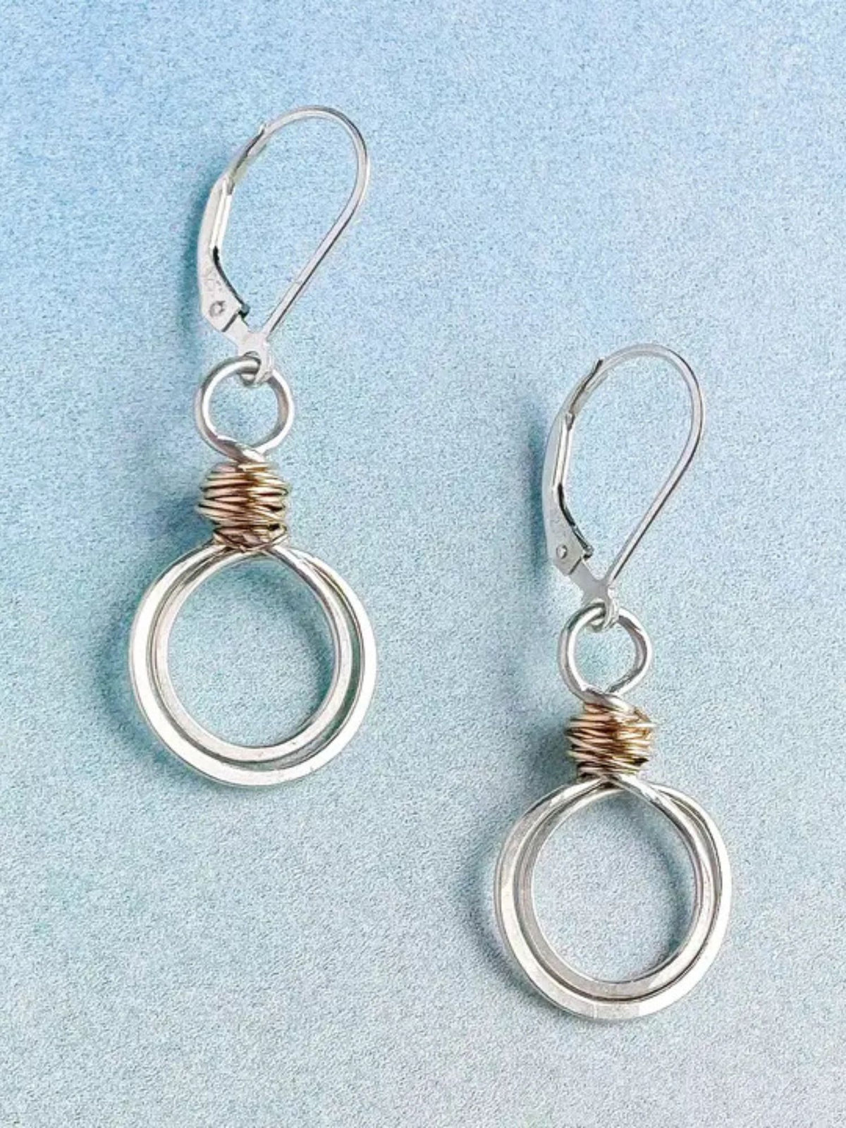 Gold Swirl Loops Earrings