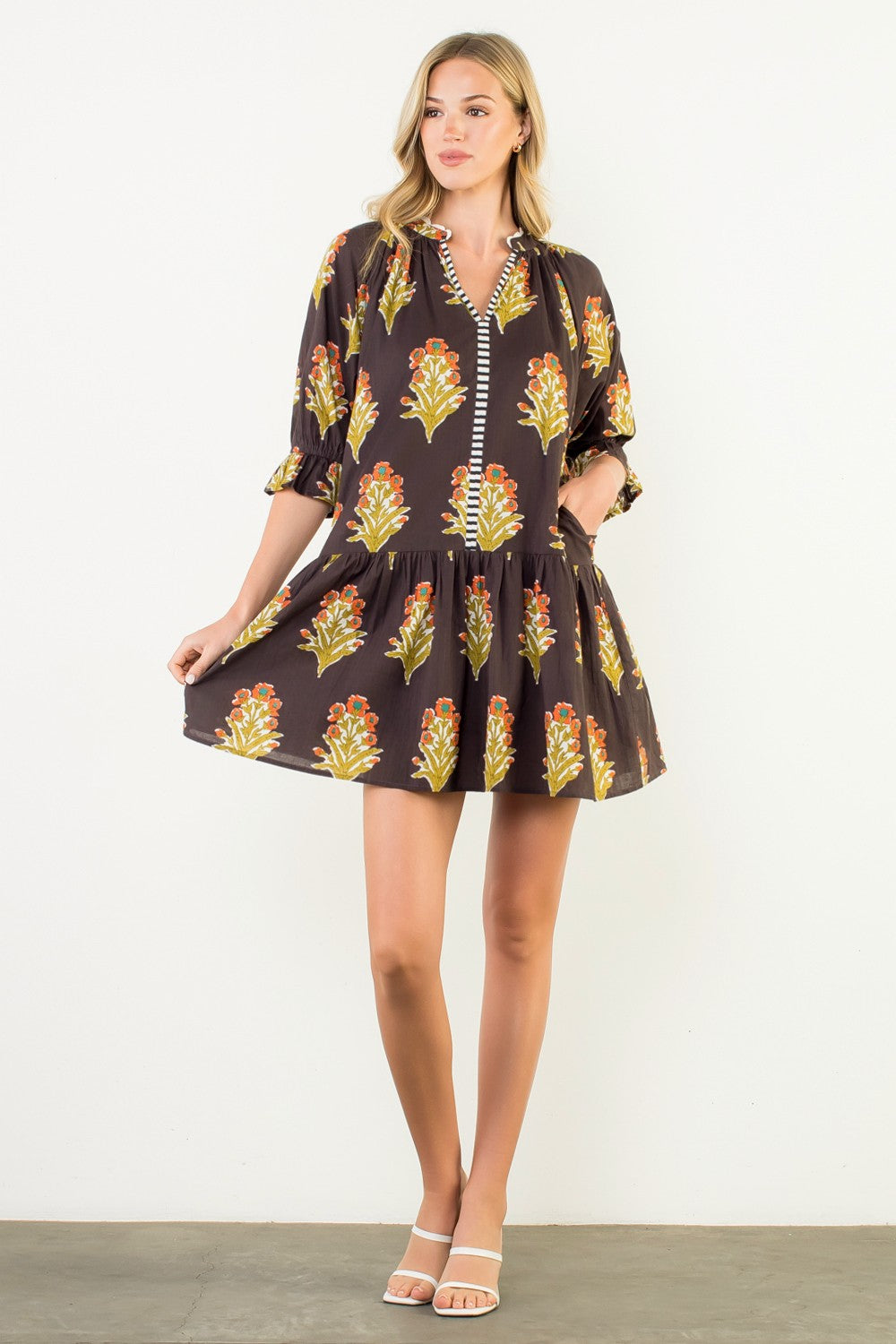 Sunny Stroll Cotton Mini Dress