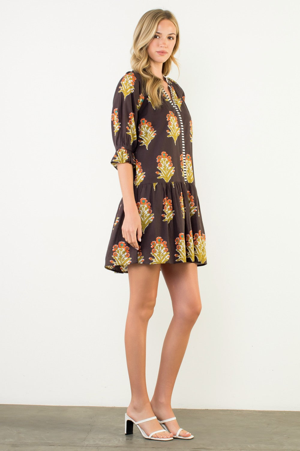 Sunny Stroll Cotton Mini Dress