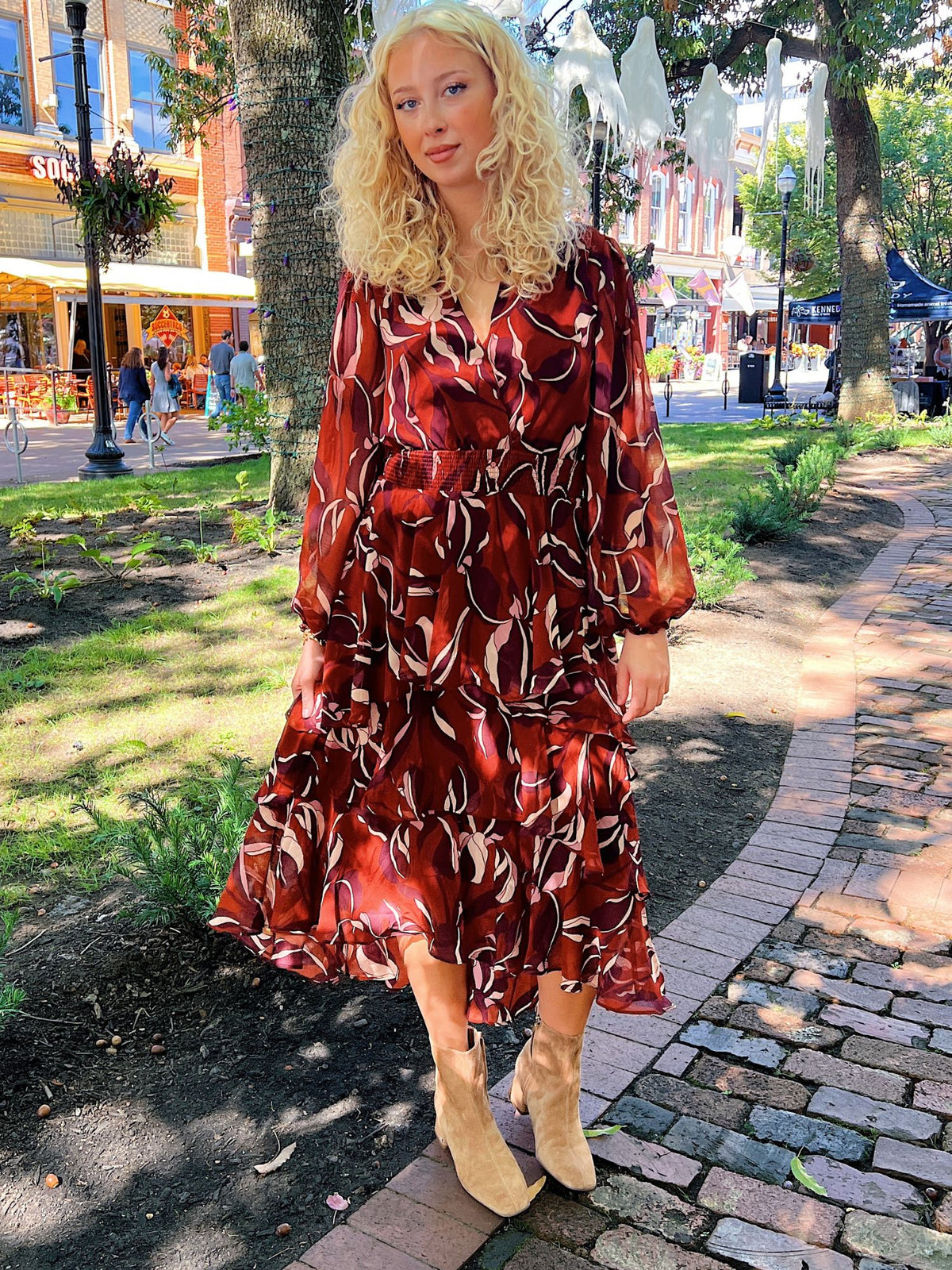 Steve Madden Bei Print Dress