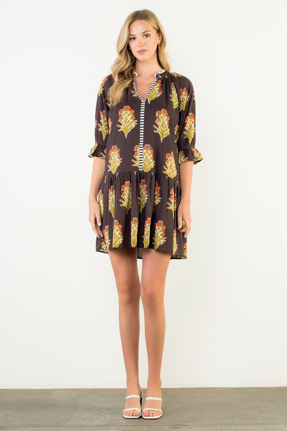 Sunny Stroll Cotton Mini Dress