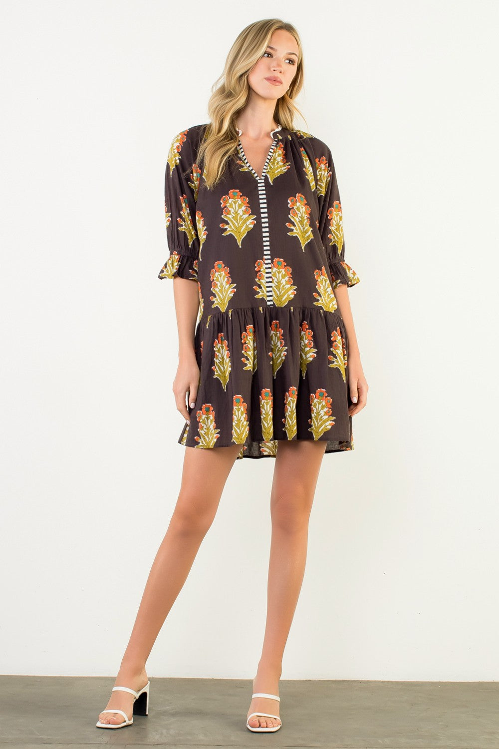 Sunny Stroll Cotton Mini Dress