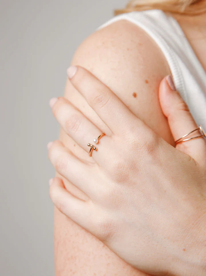 ABLE Caesar Open Pearl Ring