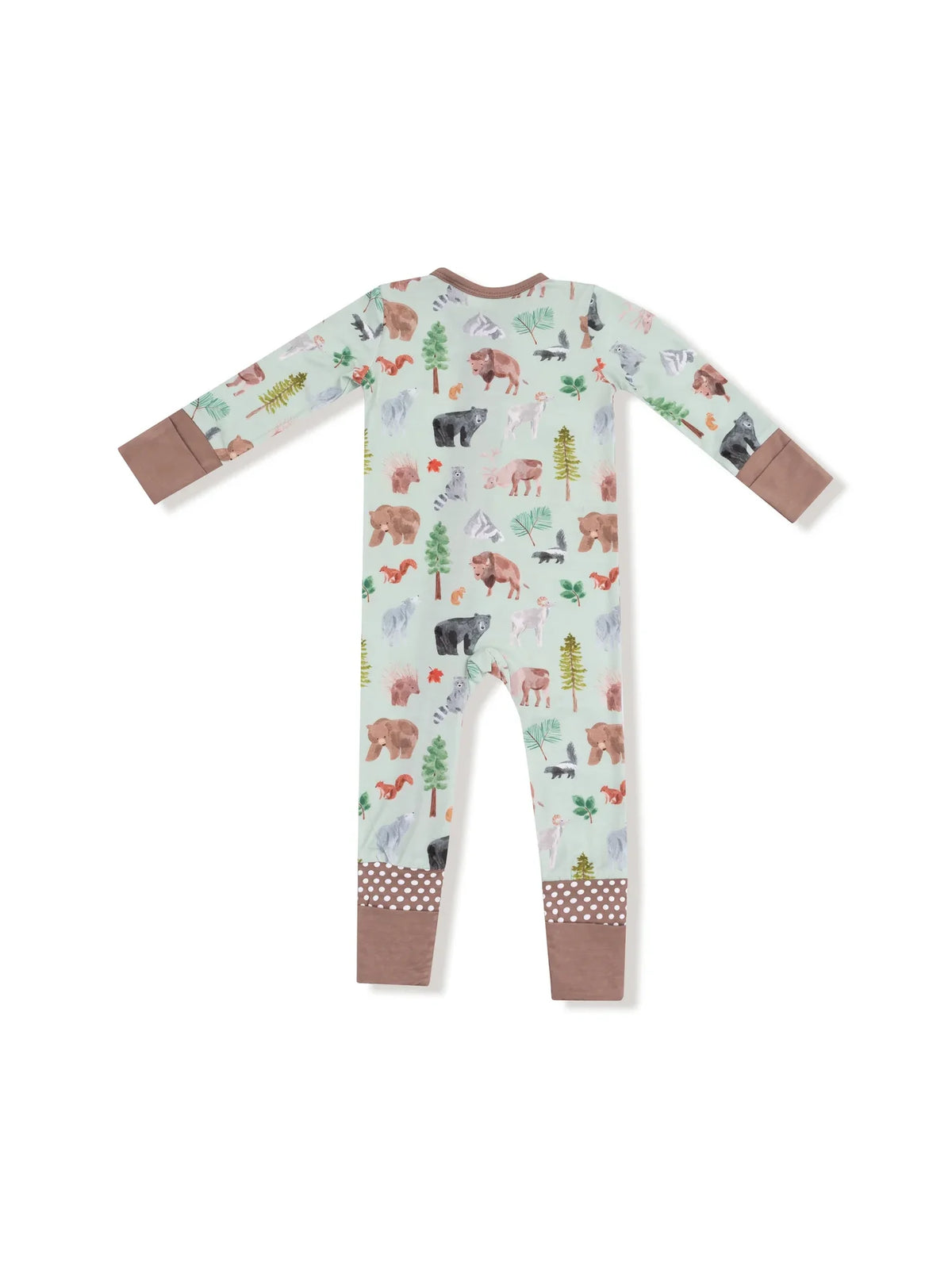 Angel Dear 2-Way Zipper Romper American Woodland Animals