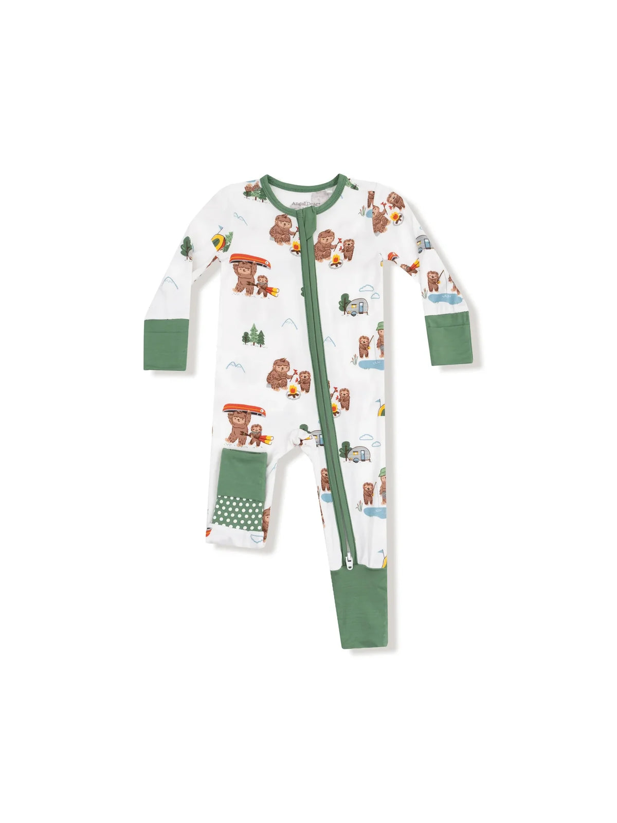 Angel Dear 2-Way Zipper Romper Bigfoot Camping