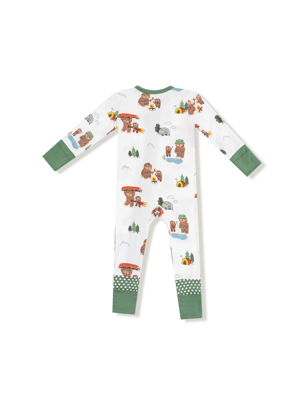 Angel Dear 2-Way Zipper Romper Bigfoot Camping