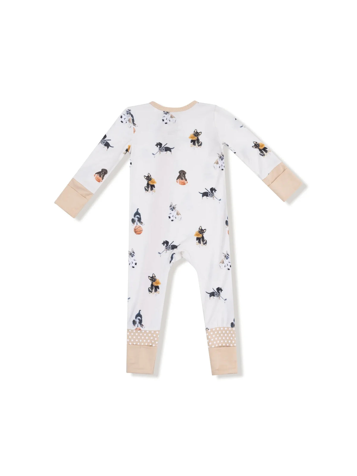 Angel Dear 2-Way Zipper Romper Sporty Puppies