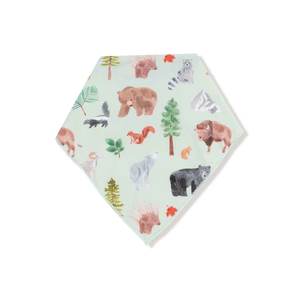 Angel Dear Bamboo Bandana Bib American Woodland Animals