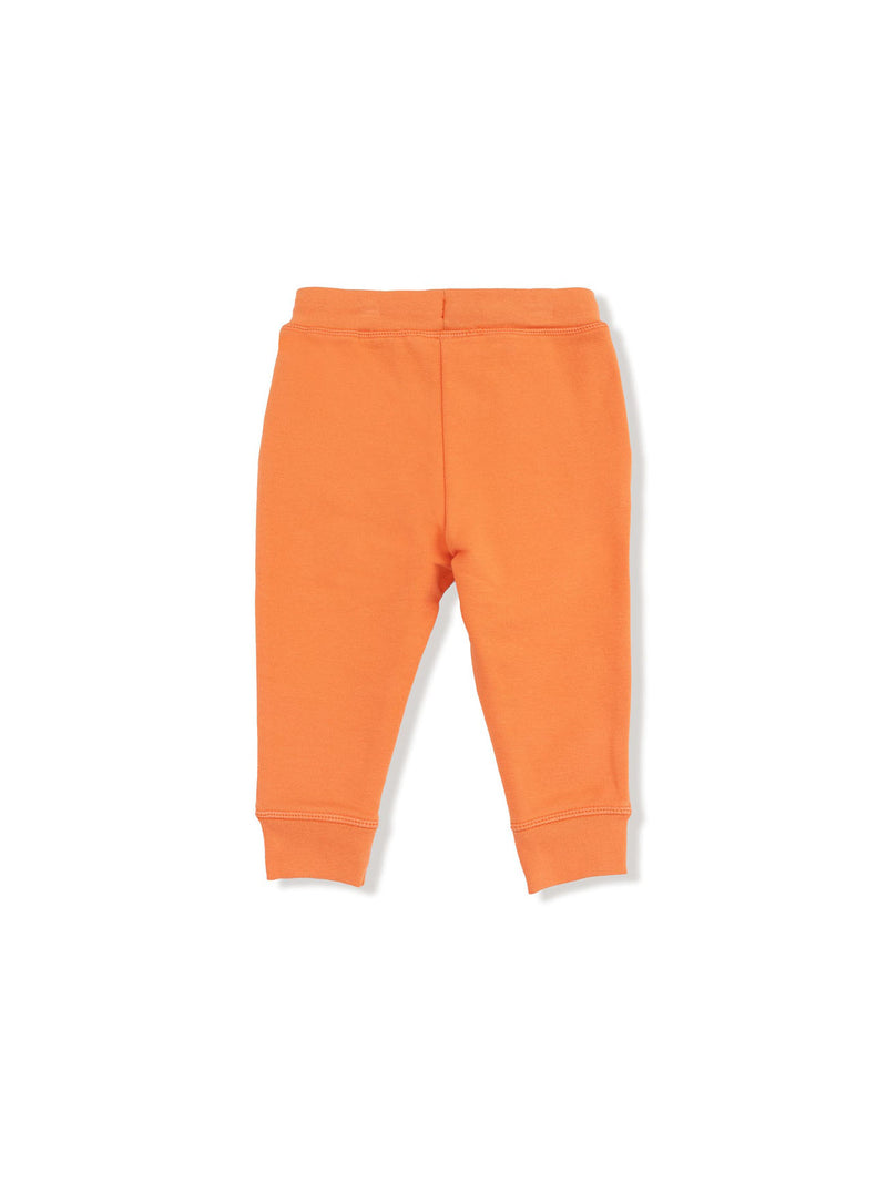 Angel Dear Baby & Toddler Orange Varsity Jogger Pants