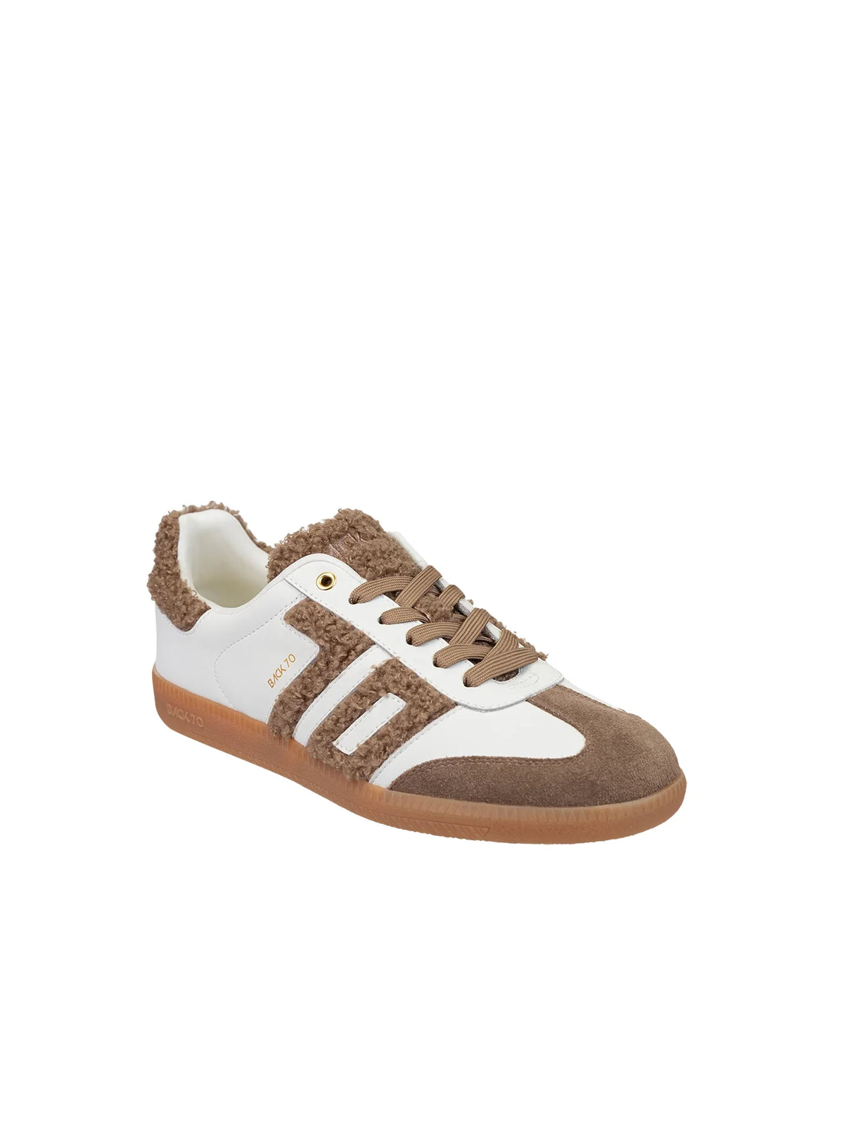 BACK 70 Cloud Teddy Sneakers White Brown