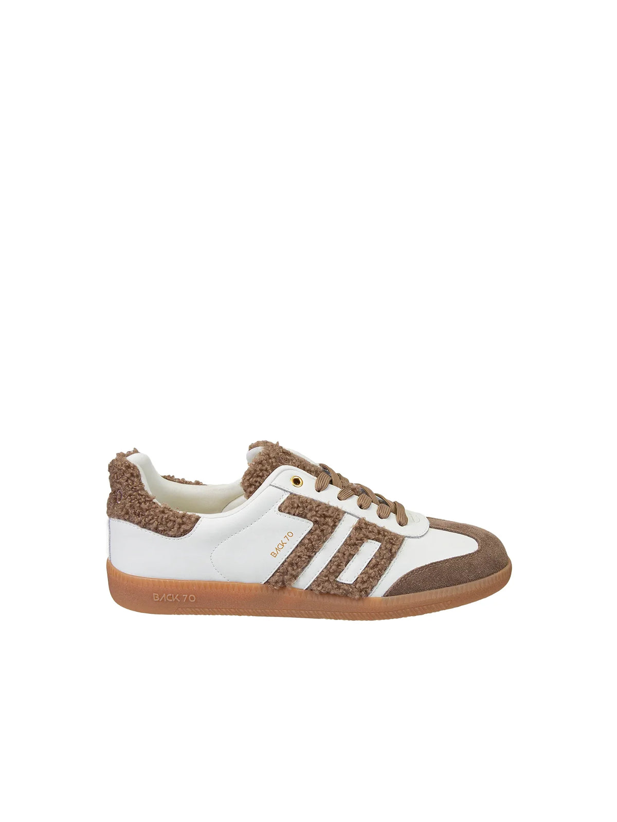 BACK 70 Cloud Teddy Sneakers White Brown
