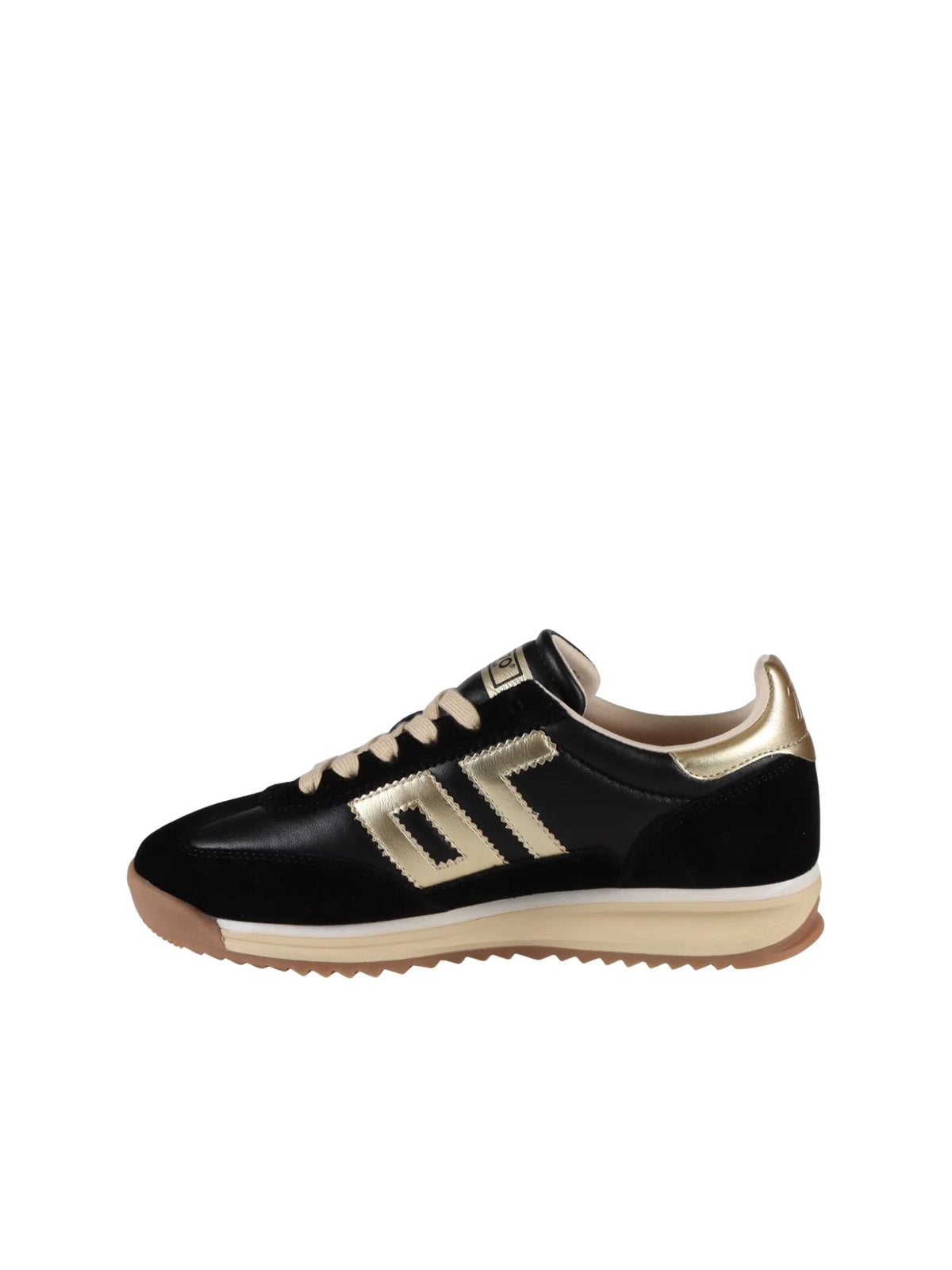 BACK 70 Jogger N Platform Sneakers in black gold