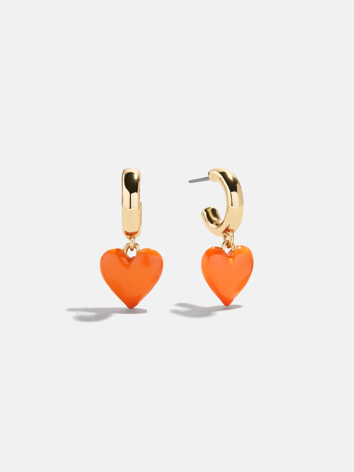 Bauble Bar University of Tennessee Gameday Orange & Gold Puffy Heart Drop Earrings TN Vols