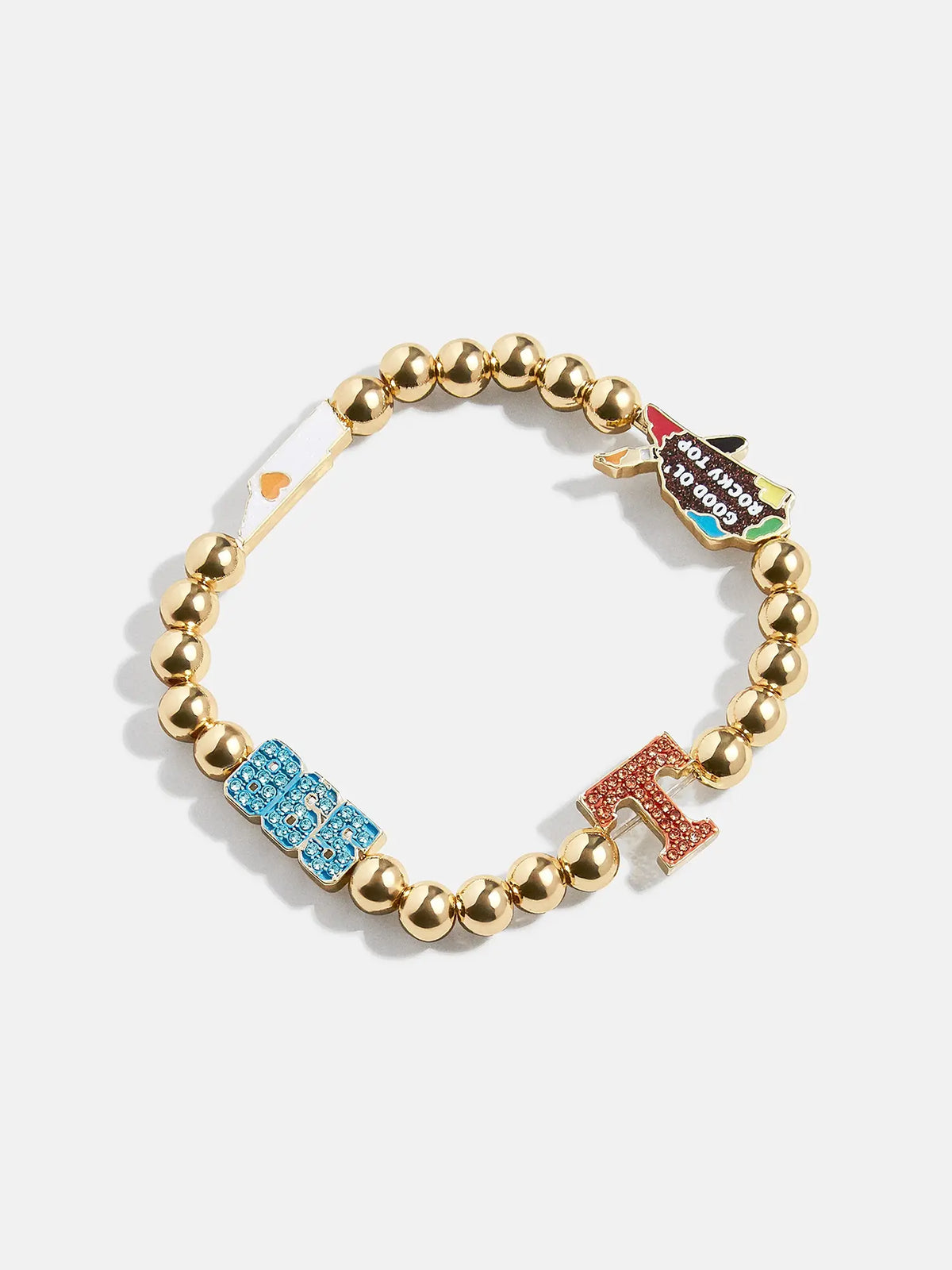 Bauble Bar University of Tennessee Pisa Beaded Stretch Bracelet TN Icons Mixed TN Vols Gameday