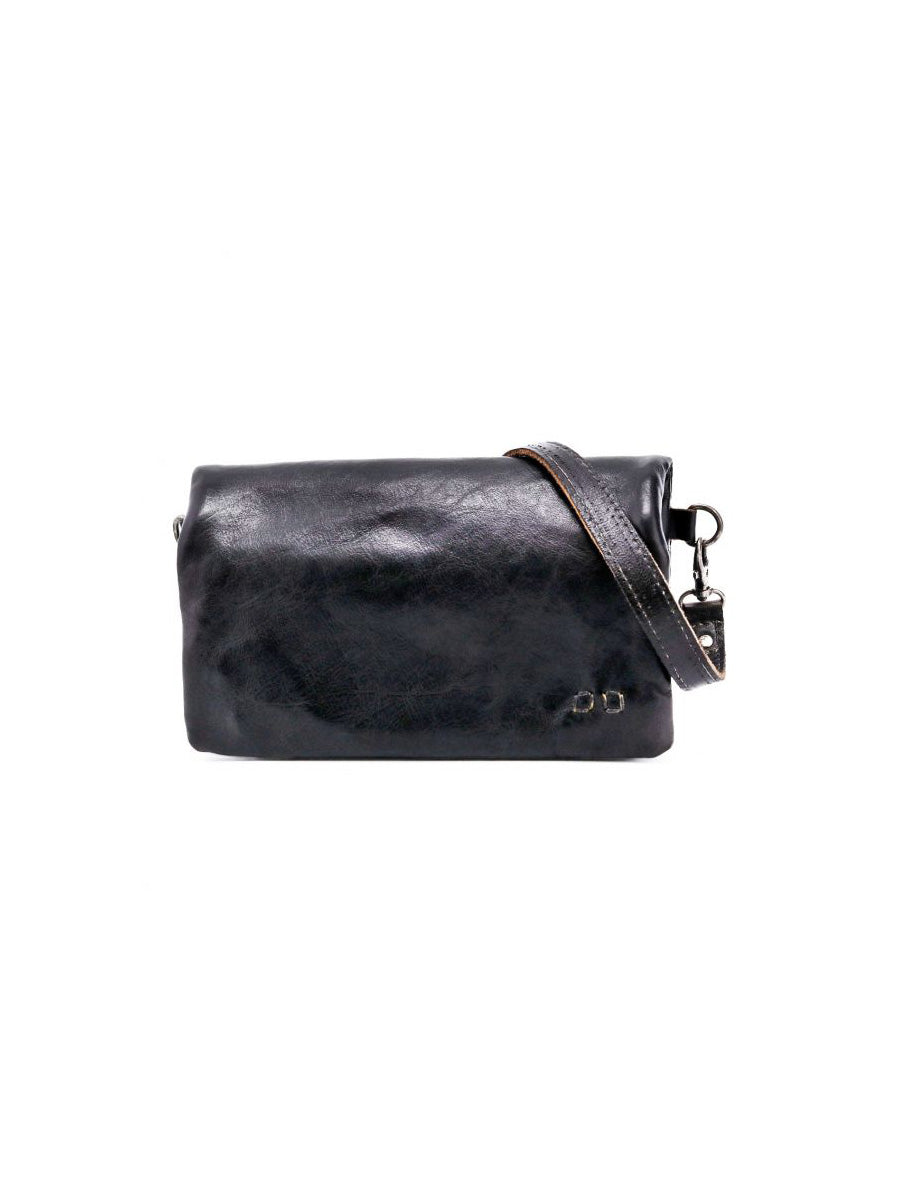 BEDSTU cadence convertible crossbody clutch wallet in black rustic leather