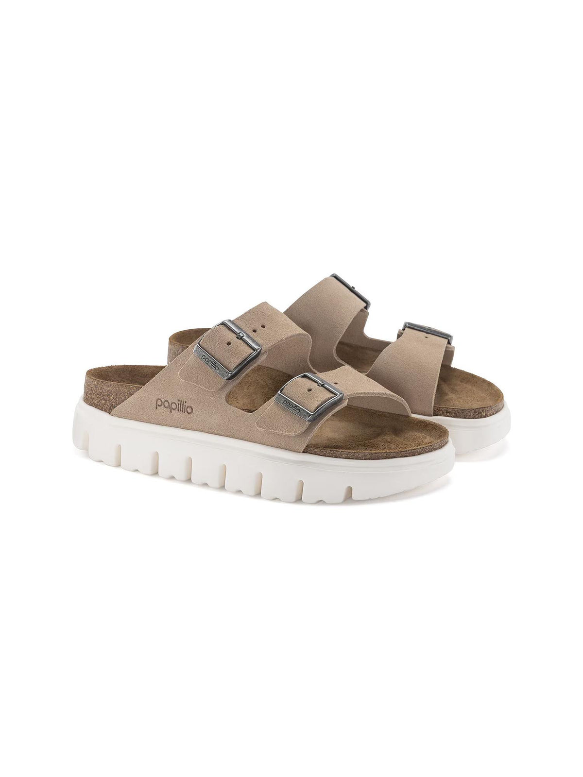 BIRKENSTOCK Arizona Chunky Suede Leather Warm Sand Narrow