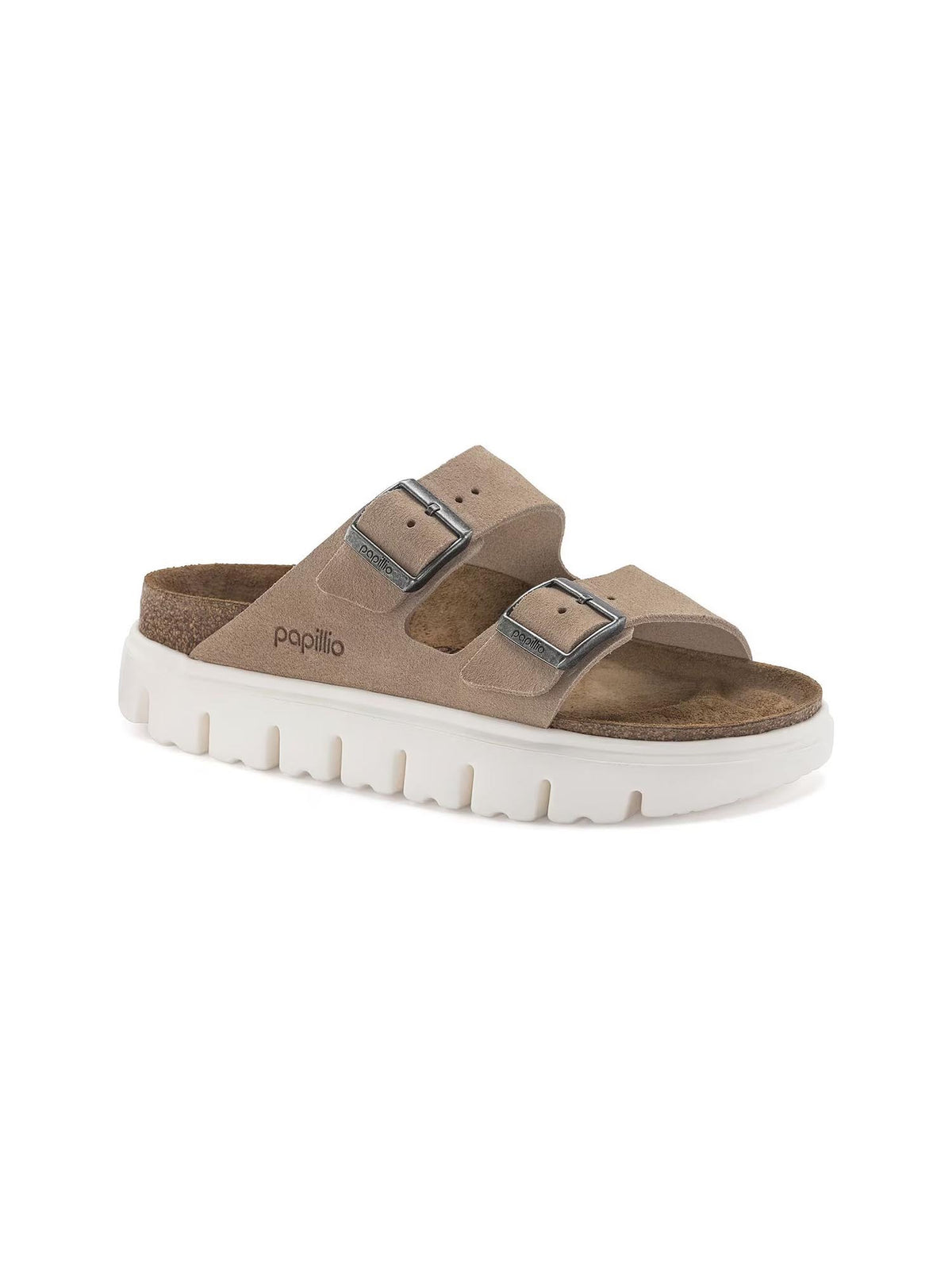 BIRKENSTOCK Arizona Chunky Suede Leather Warm Sand Narrow