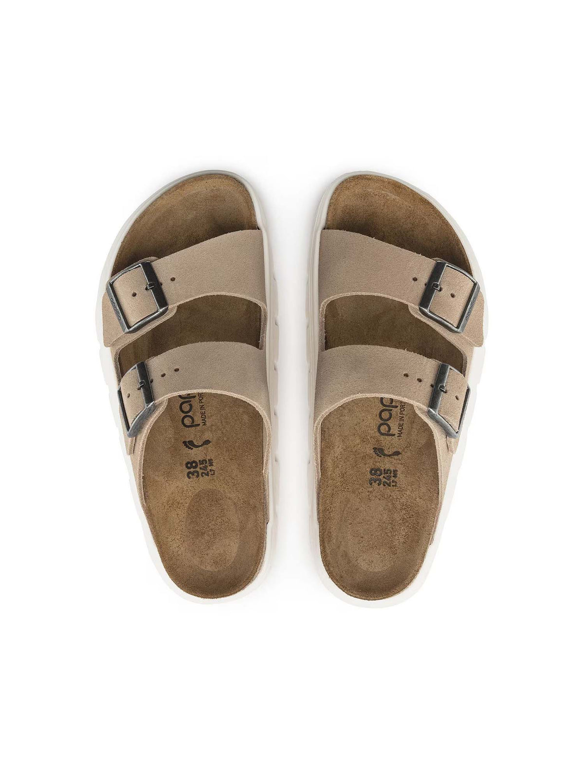 BIRKENSTOCK Arizona Chunky Suede Leather Warm Sand Narrow