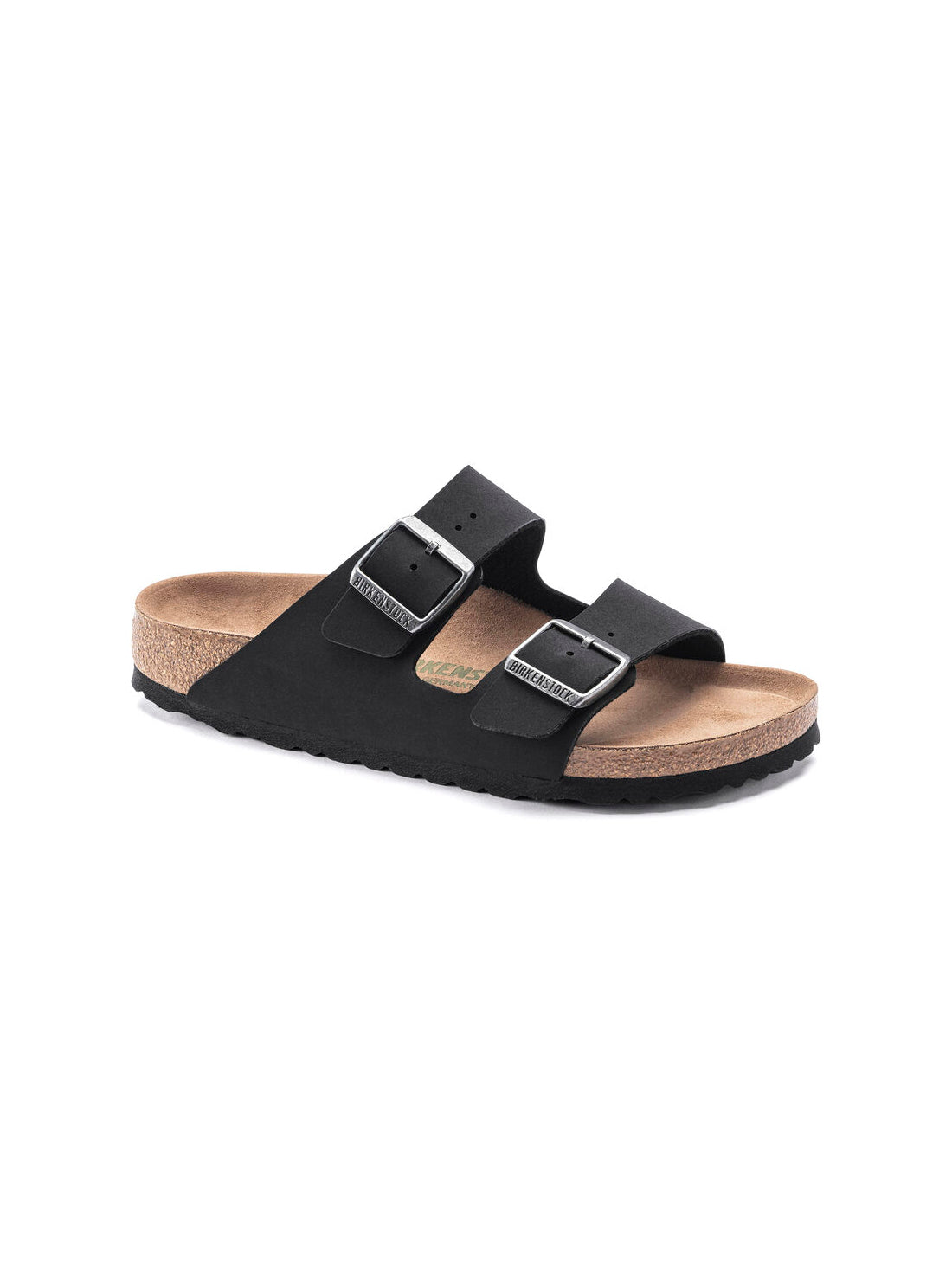 birkenstock arizona sandal in black vegan birkibuc