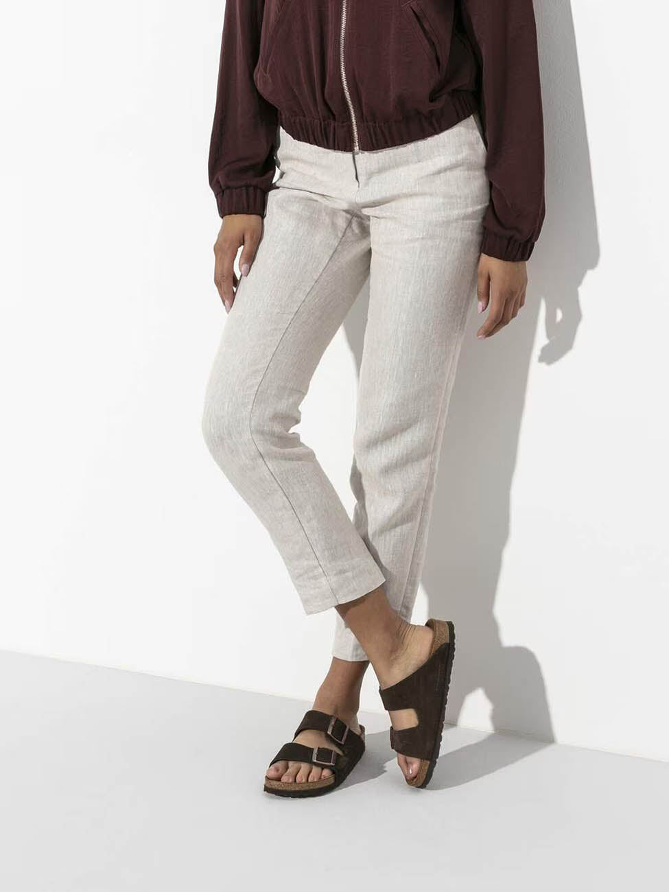 BIRKENSTOCK Arizona Soft Footbed Suede Leather Mocha Regular