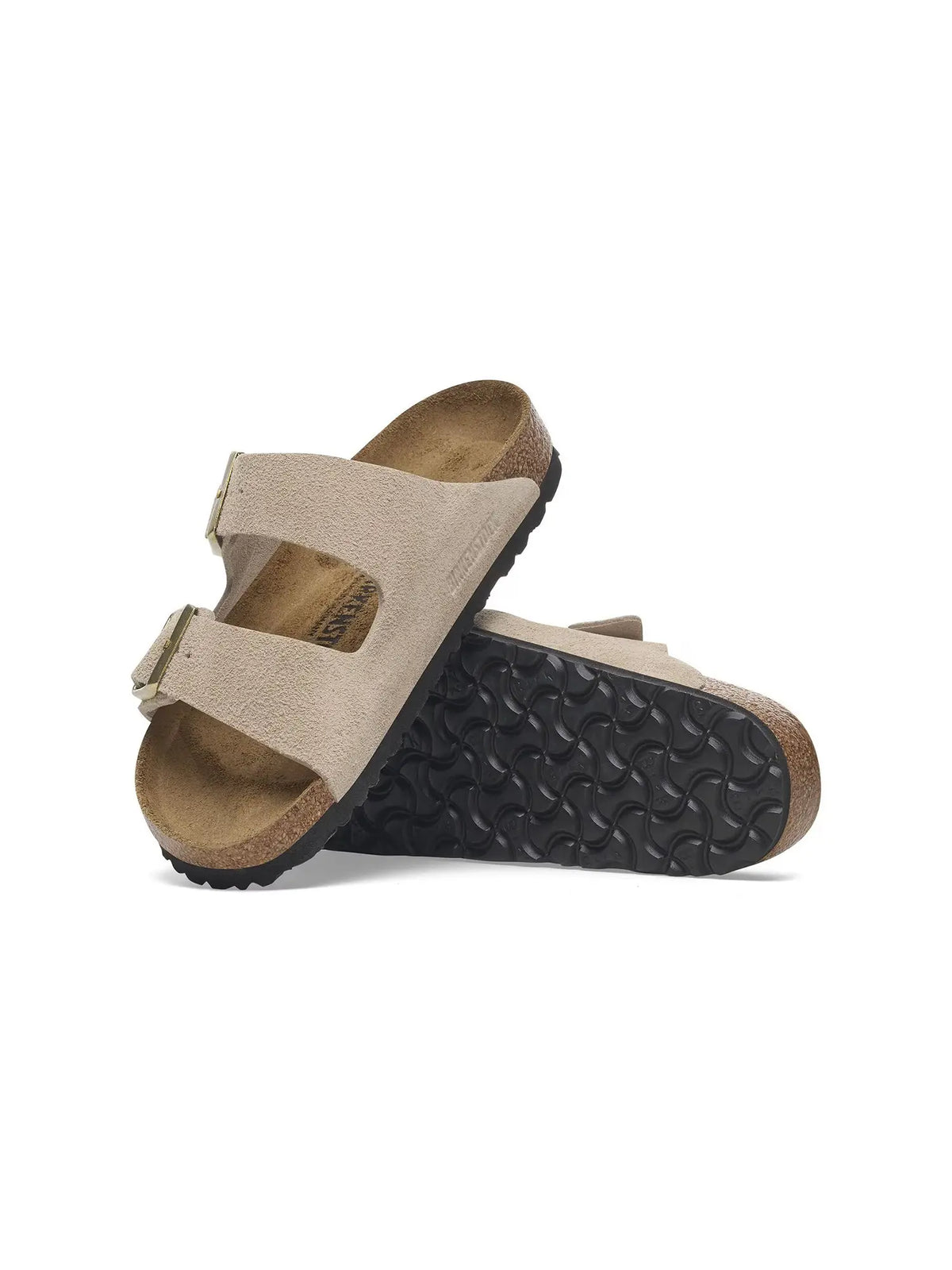 BIRKENSTOCK Arizona Suede Leather Sandcastle Narrow
