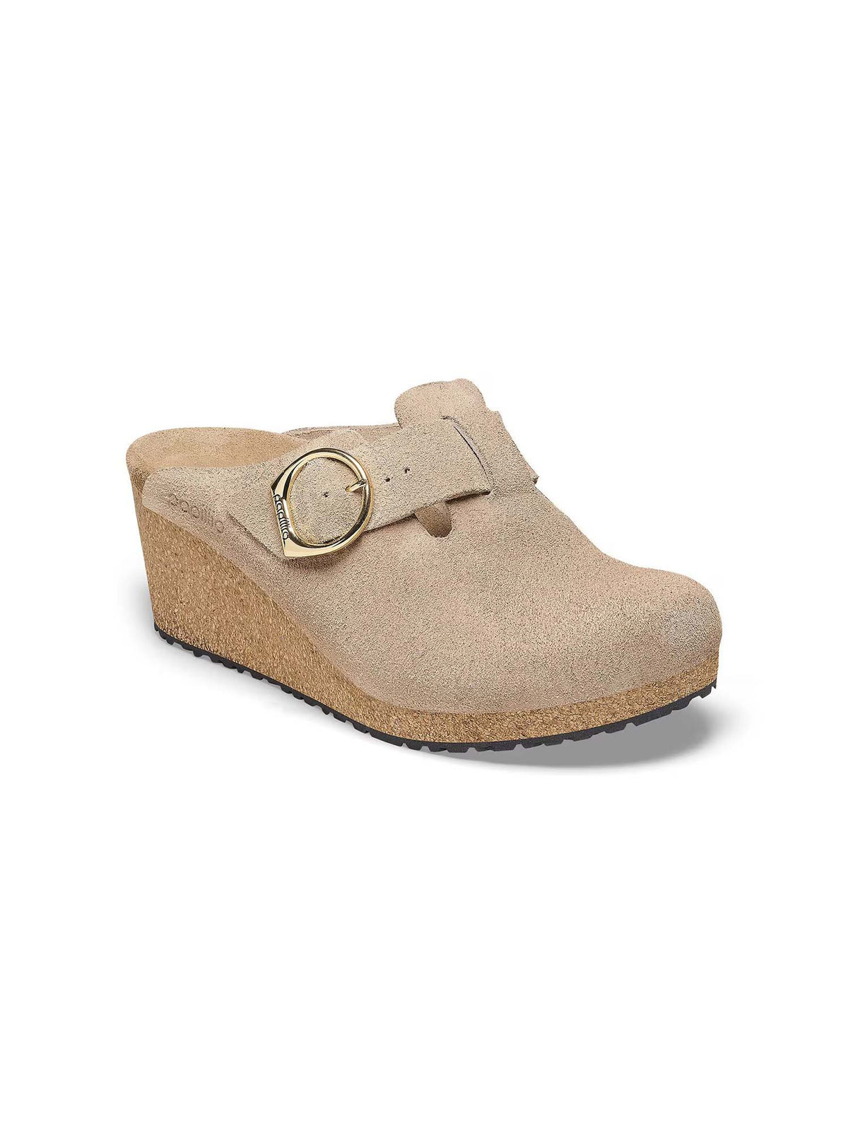 BIRKENSTOCK Fanny Ring-Buckle Suede Leather Warm Sand Narrow
