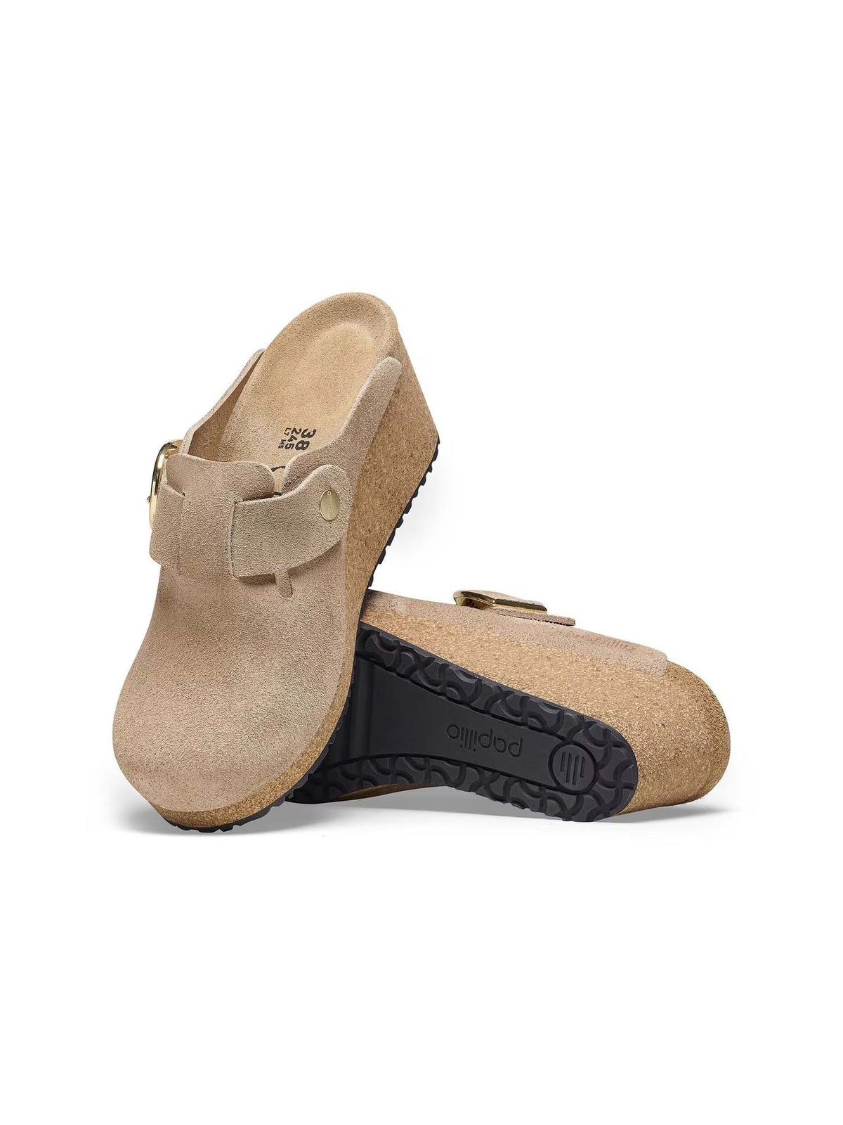BIRKENSTOCK Fanny Ring-Buckle Suede Leather Warm Sand Narrow