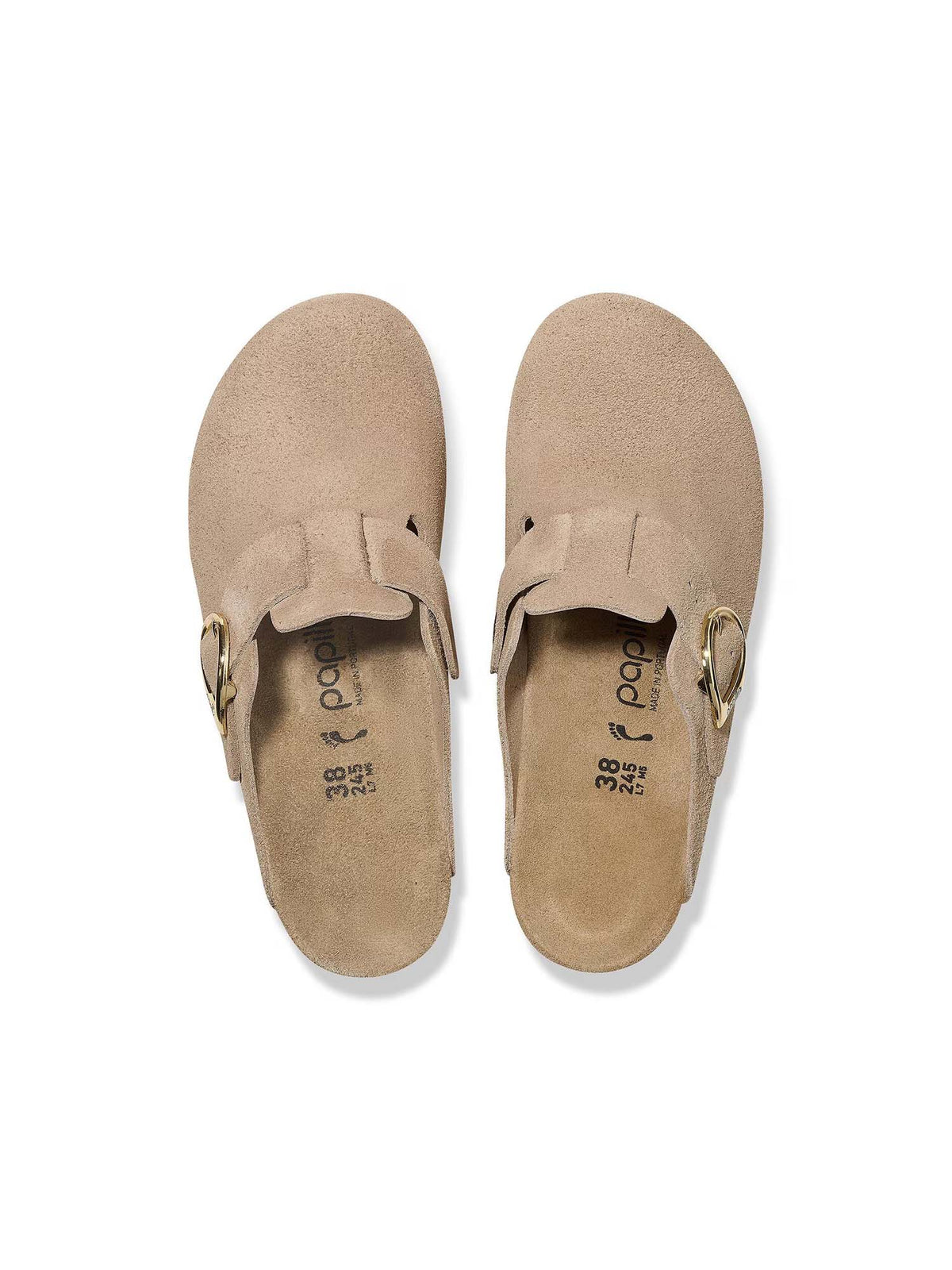 BIRKENSTOCK Fanny Ring-Buckle Suede Leather Warm Sand Narrow