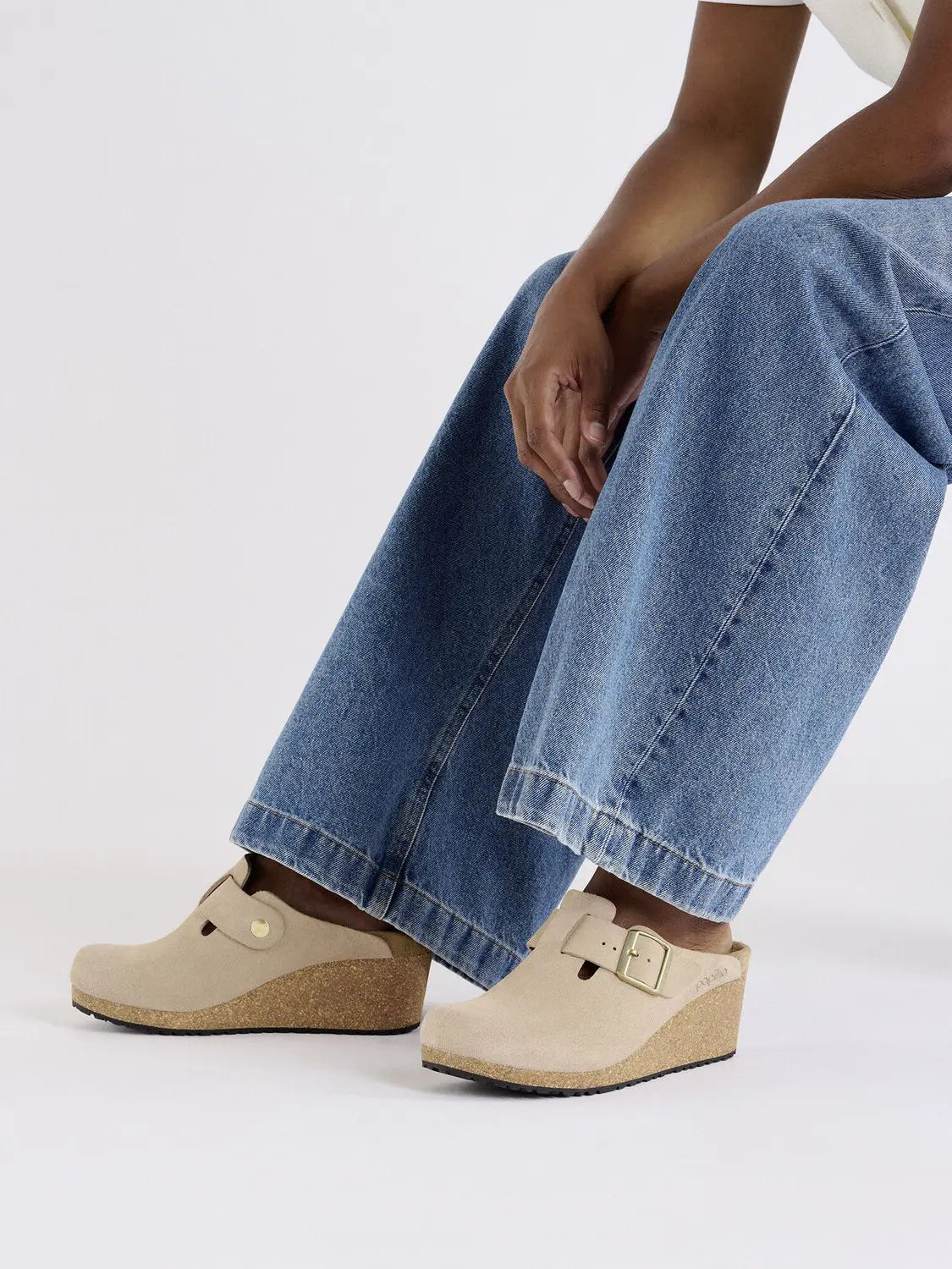 BIRKENSTOCK Fanny Suede Leather Warm Sand Narrow