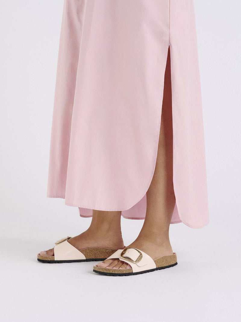 BIRKENSTOCK Madrid Big Buckle Natural Patent Leather High-Shine Light Rose Narrow