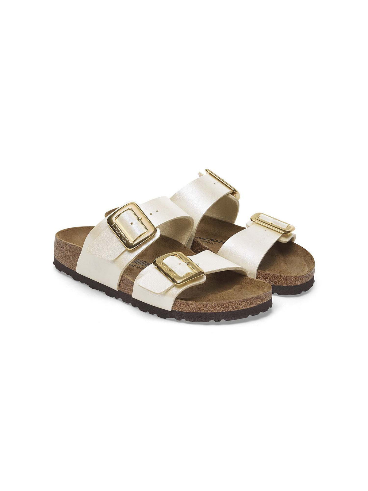 BIRKENSTOCK Sydney Luxe Buckle Birko-Flor Graceful Pearl White Narrow