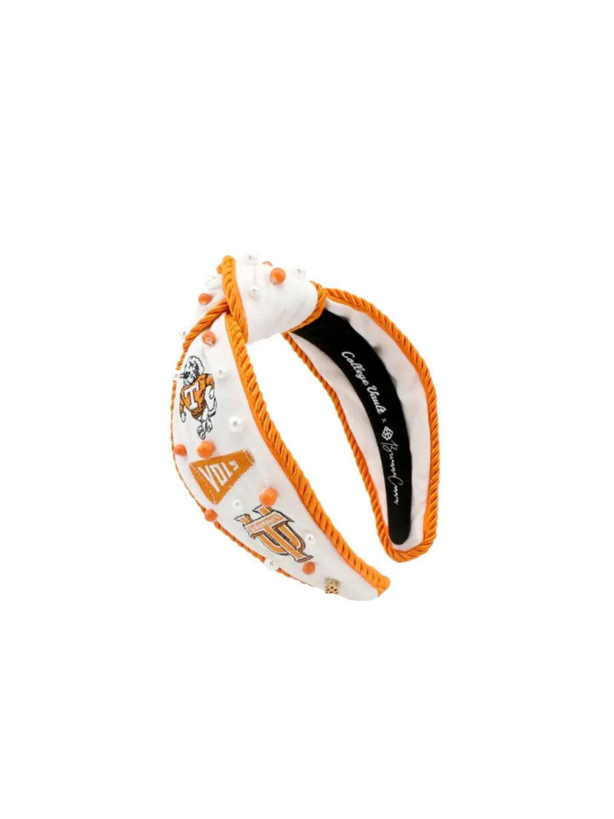 Brianna Cannon Orange & White Tennessee College Vault Rope Headband Gameday