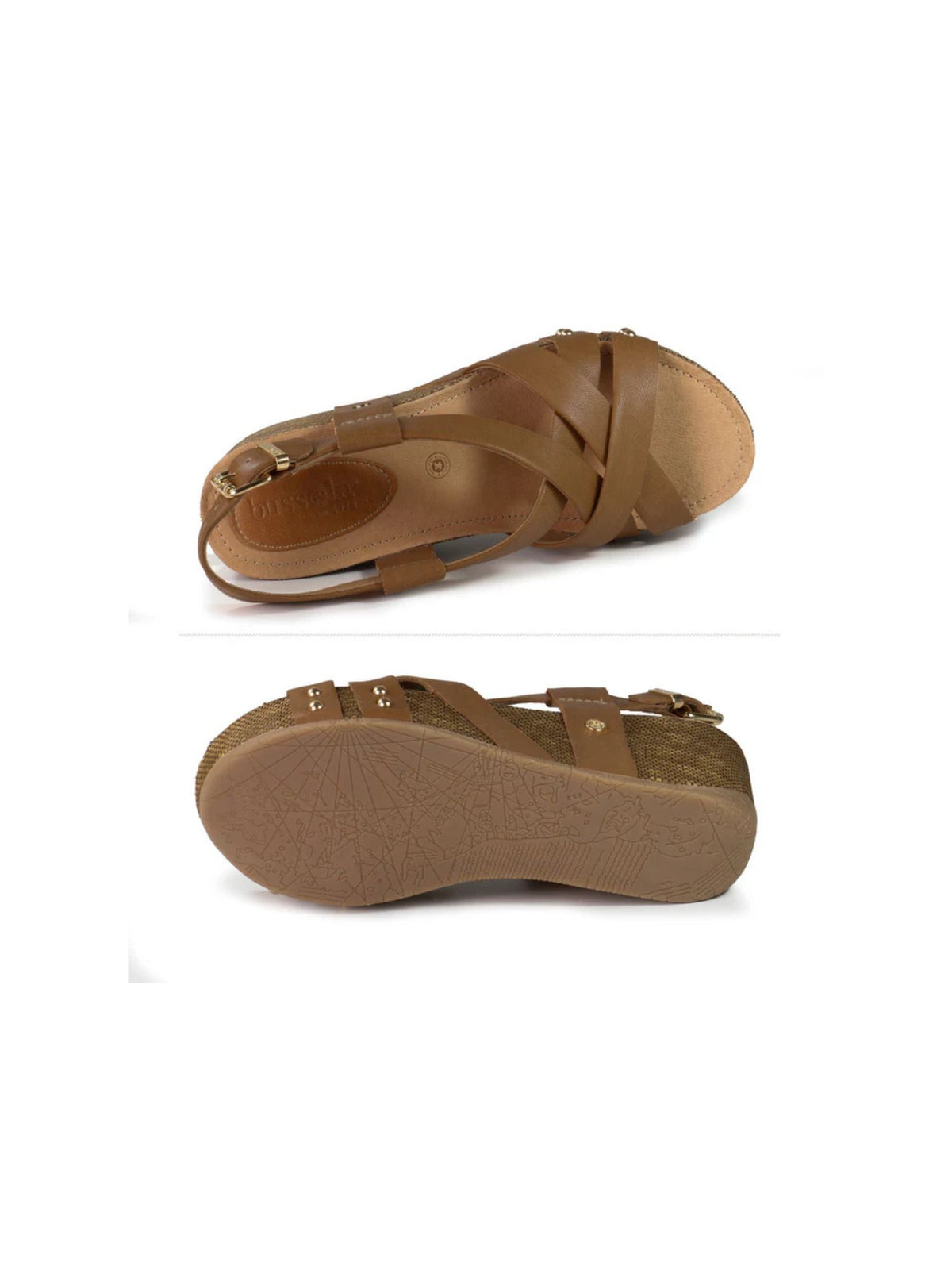 Bussola Felipa Cross Straps Wedge Sandals Camel Deepelle Bussole Formentera Cross Straps Wedge Sandals