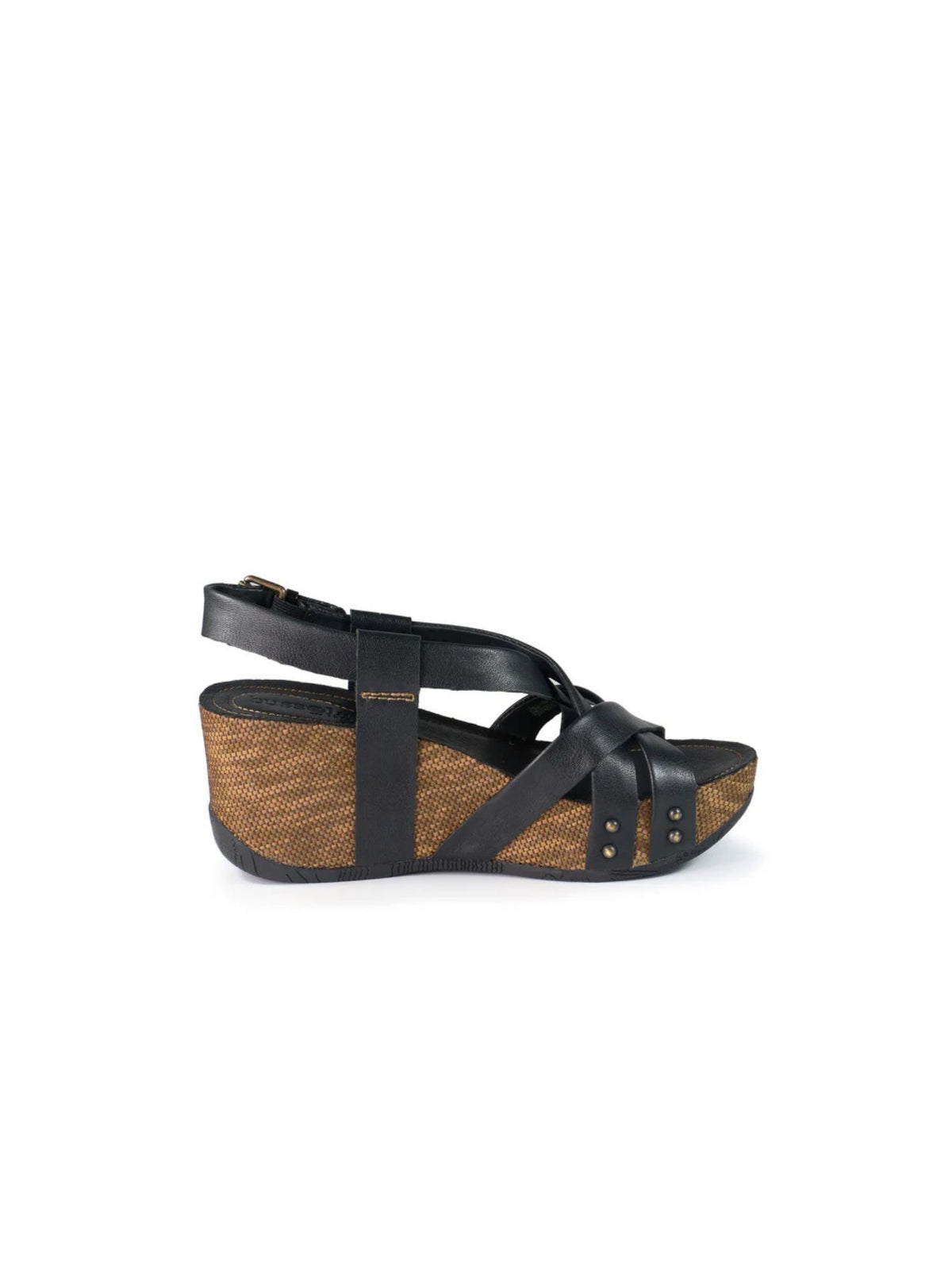 Bussola Felipa Cross Straps Wedge Sandals Royal Nero Bussole Formentera Cross Straps Wedge Sandals