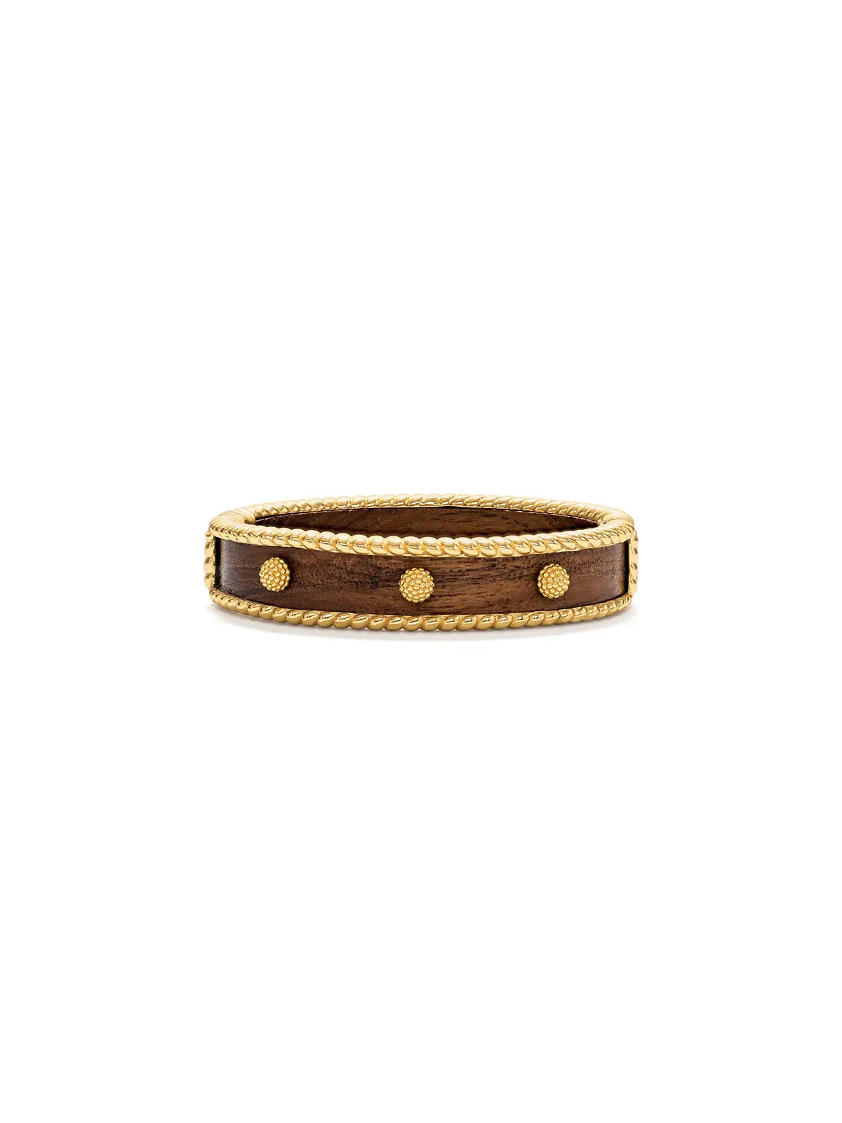 capucine de wulf berry small hinged cuff in teak