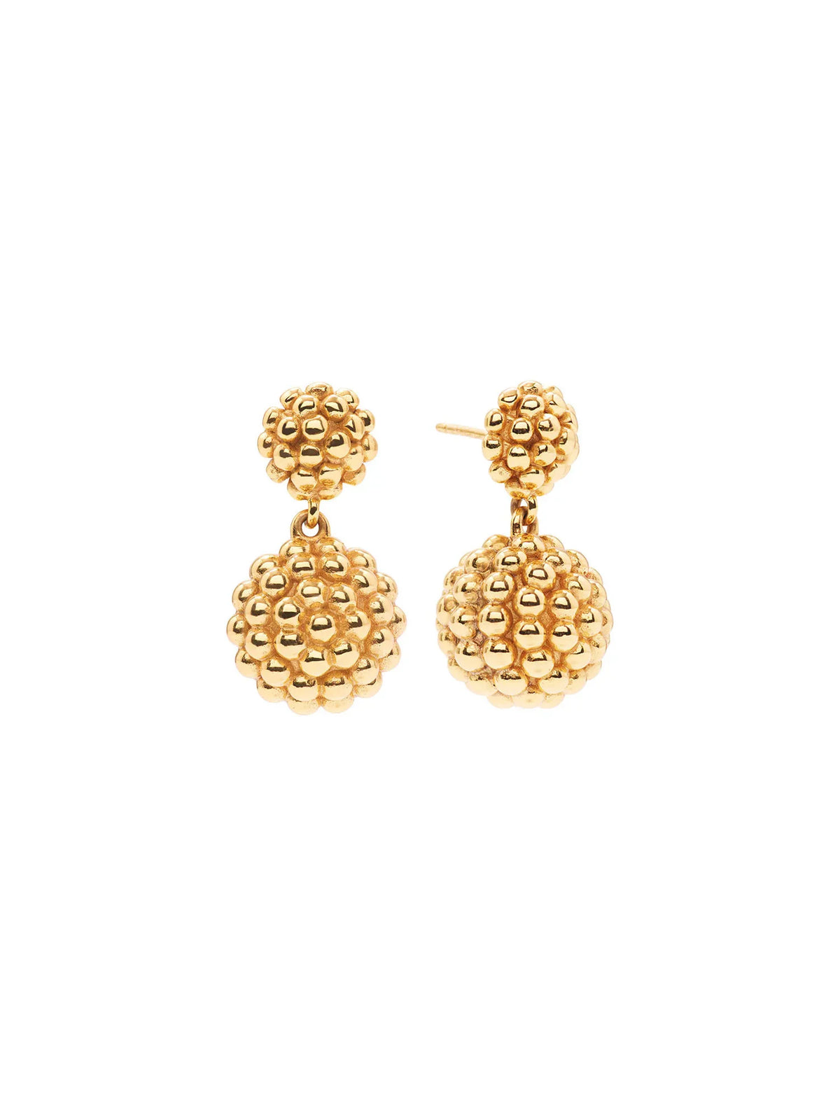 Capucine De Wulf Berry Double Drop Earrings Gold