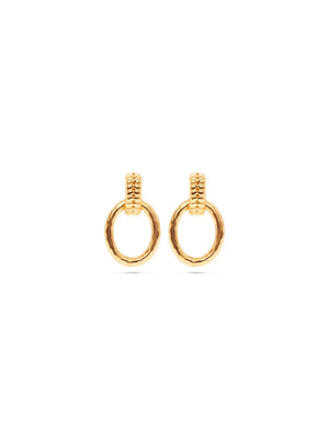 capucine de wulf cleopatra regal link earrings in 18k gold