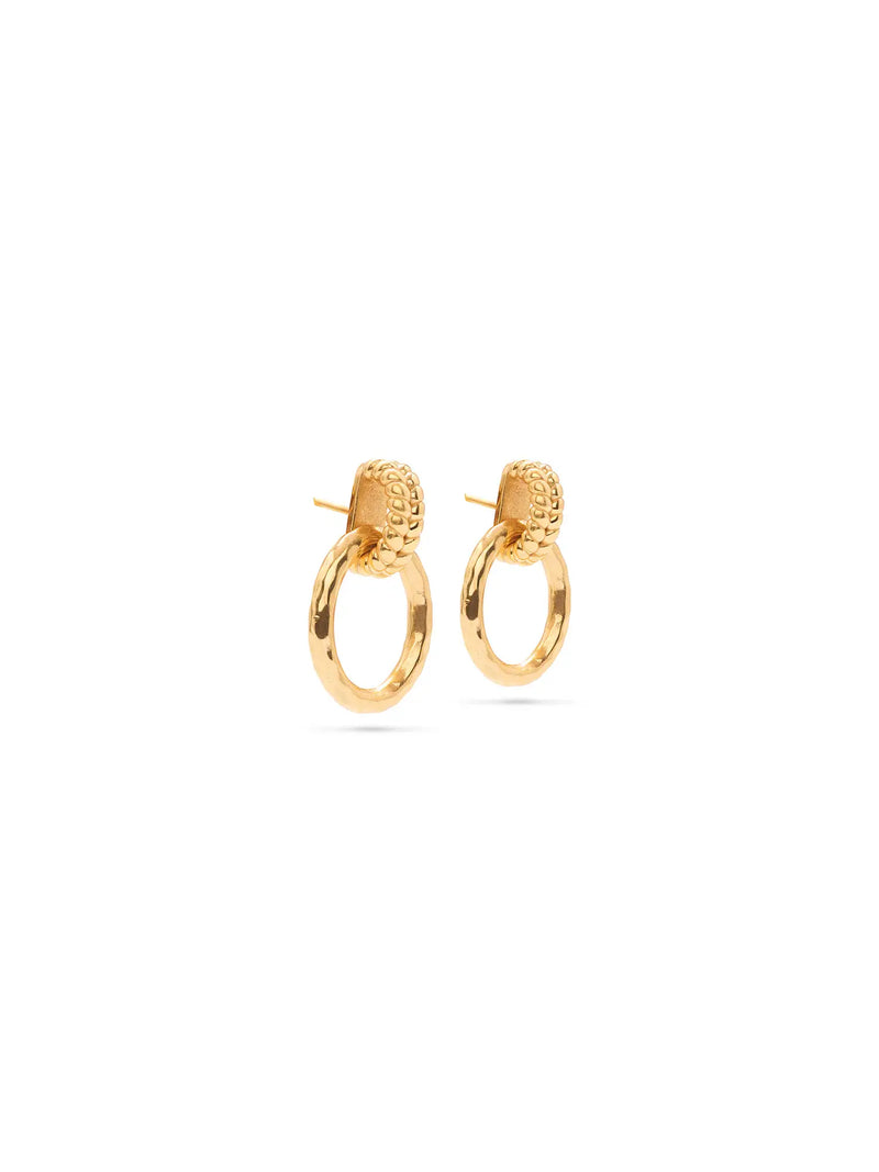 capucine de wulf cleopatra regal link earrings in 18k gold