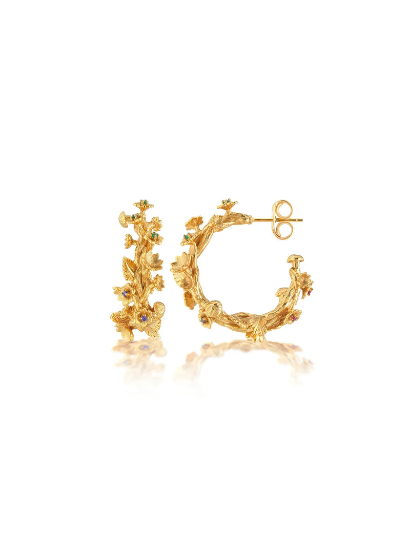 Capucine De Wulf Meadow Small Hoop Earrings Gold