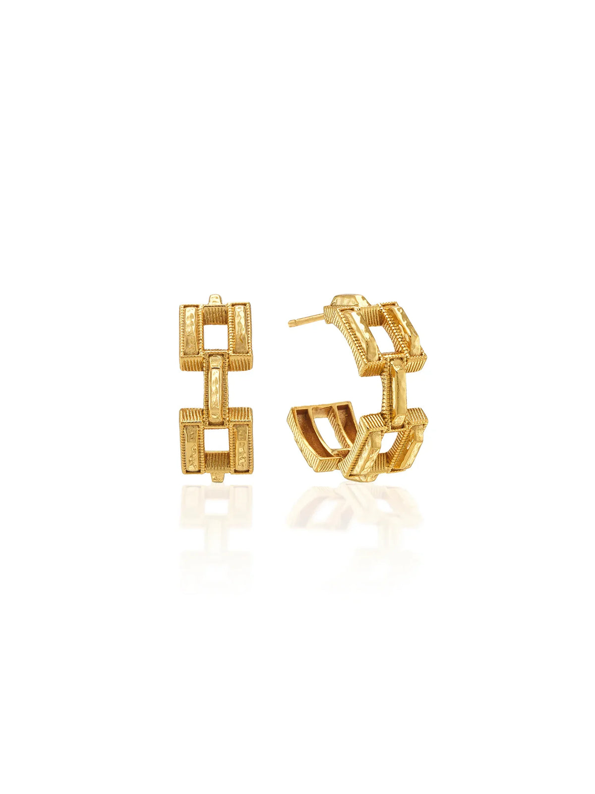 Capucine De Wulf Pathway Hoop Earrings Gold
