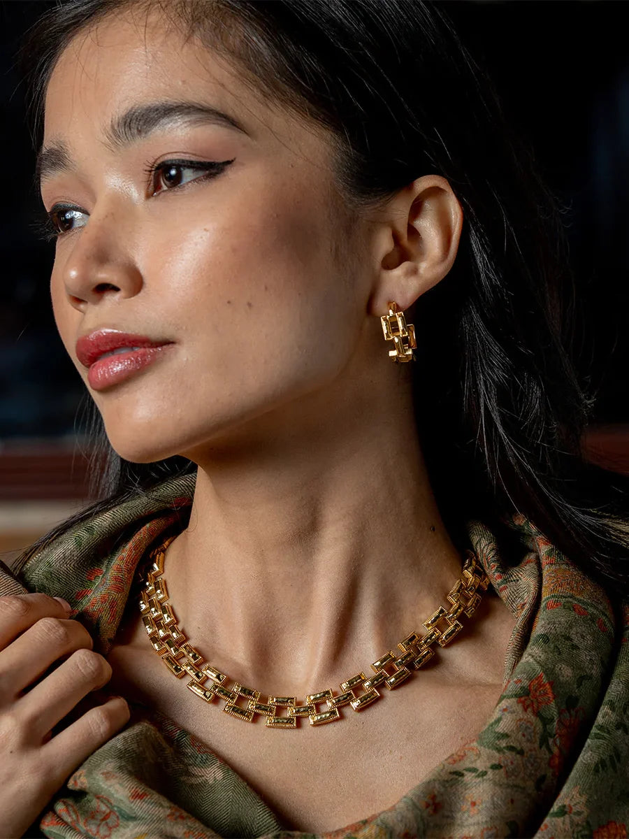 Capucine De Wulf Pathway Hoop Earrings Gold