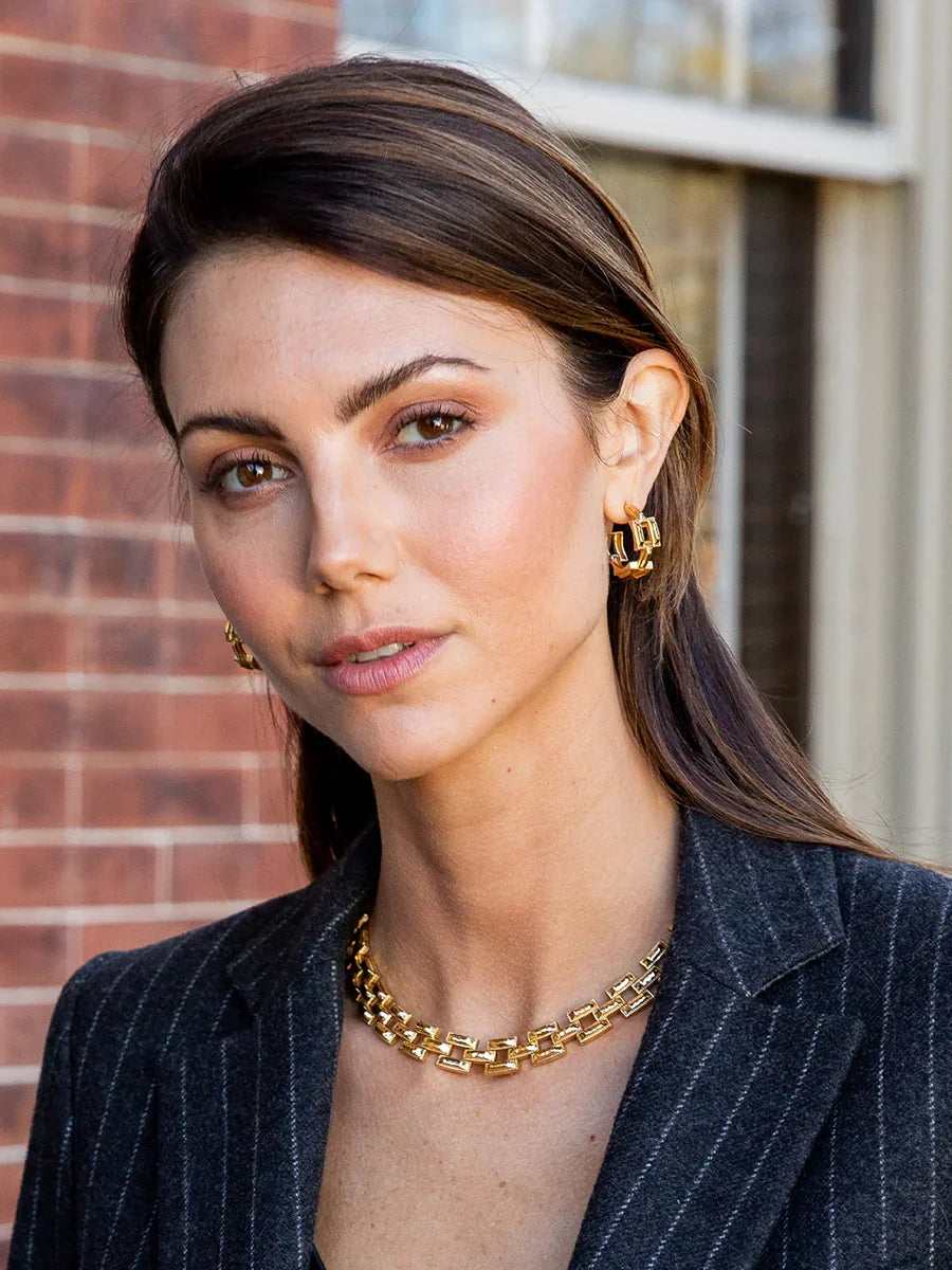 Capucine De Wulf Pathway Hoop Earrings Gold