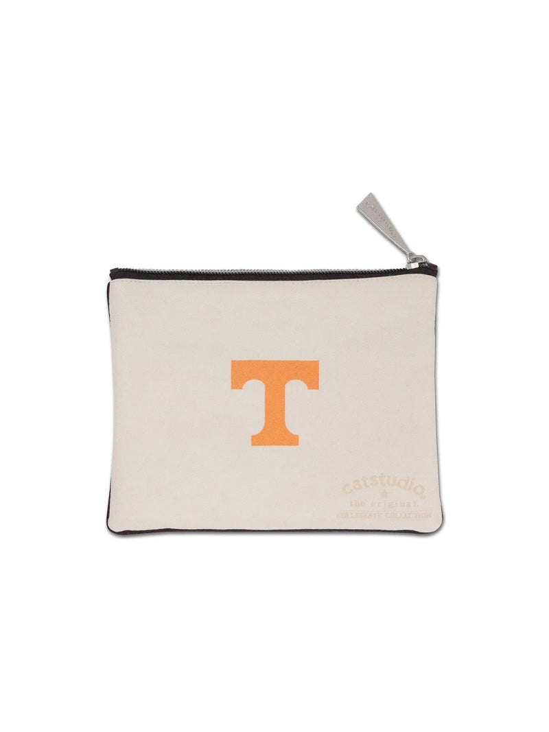 catsudio university of tennessee collegiate embroidered zip pouch