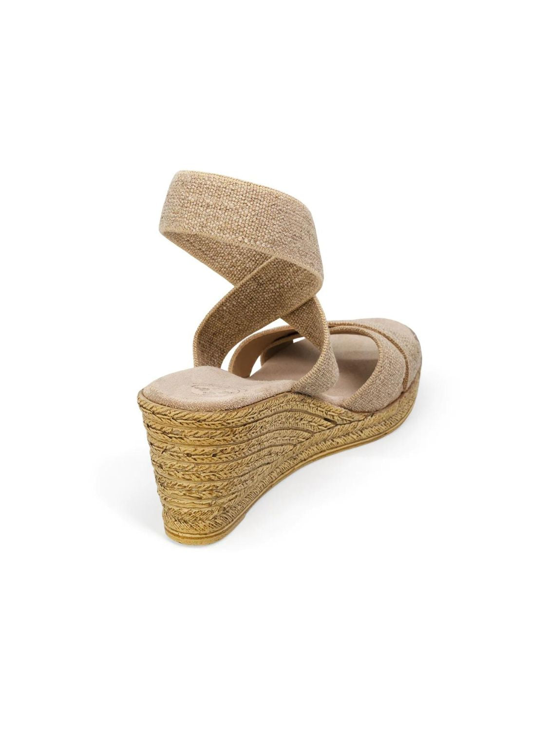 charleston shoe company fishburne cross strap wedge in line-back view