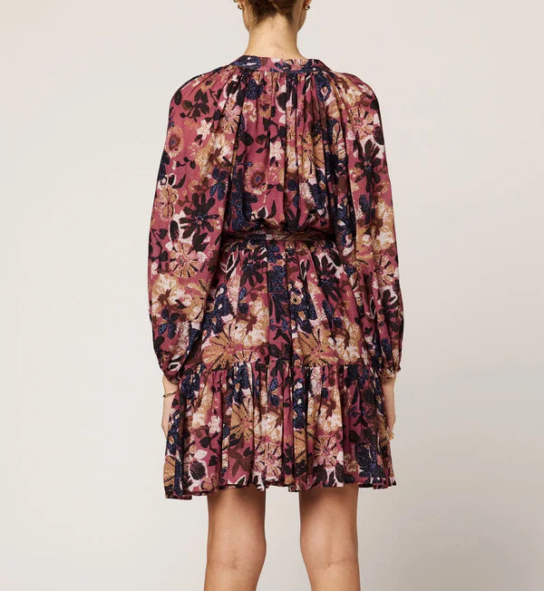 Cleobella Elvia Print Mini Dress in bergamo